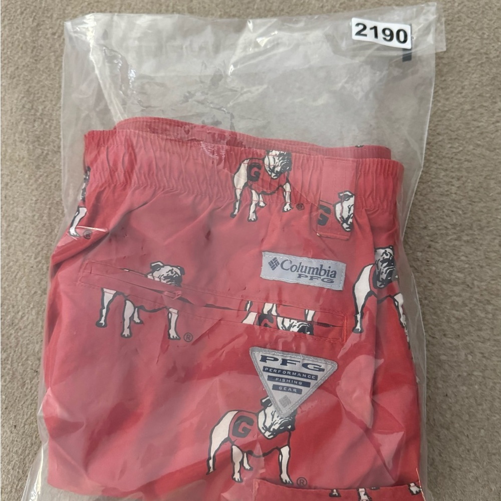 Columbia Georgia Bulldogs Mens Medium PFG Shorts Hybrid Backcast II Red NCAA - Picture 13 of 13